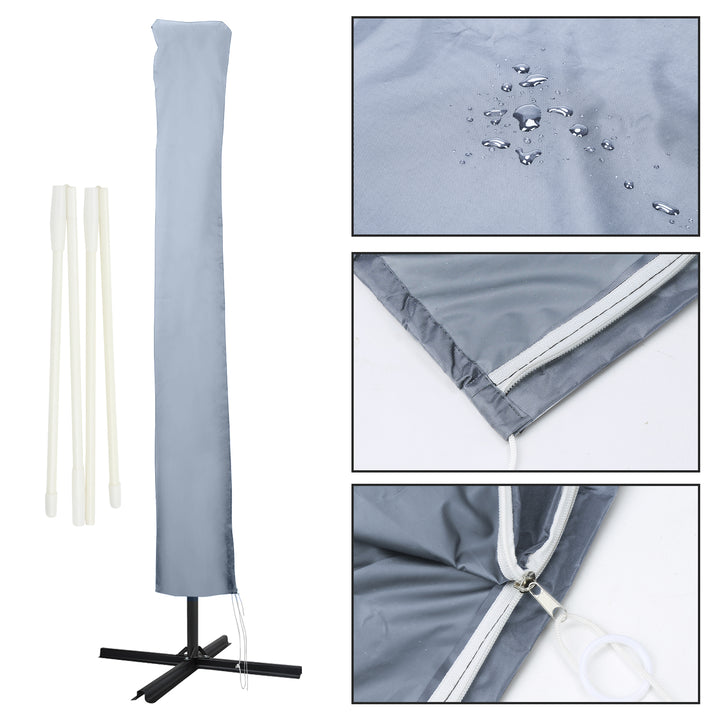 Sonnewelt Sonnenschirm Schutzhülle Abdeckung mit Stab