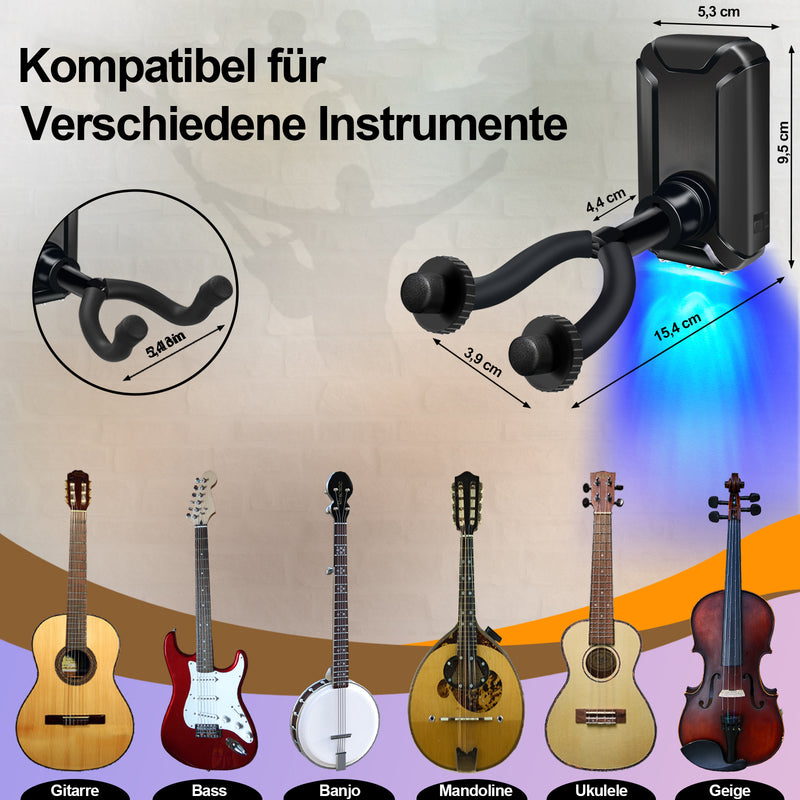 Sonnewelt Gitarrenhalter Gitarrenwandhalter Gitarrenständer