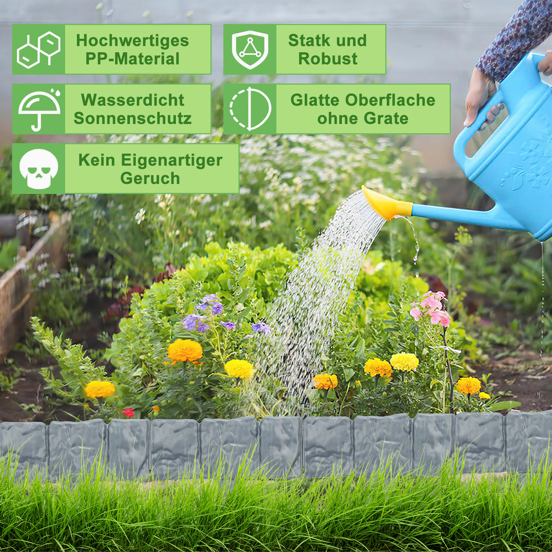 Sonnewelt lawn edge plastic stone look
