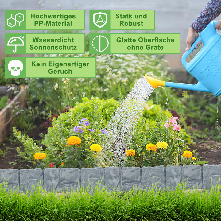 Sonnewelt lawn edge plastic stone look