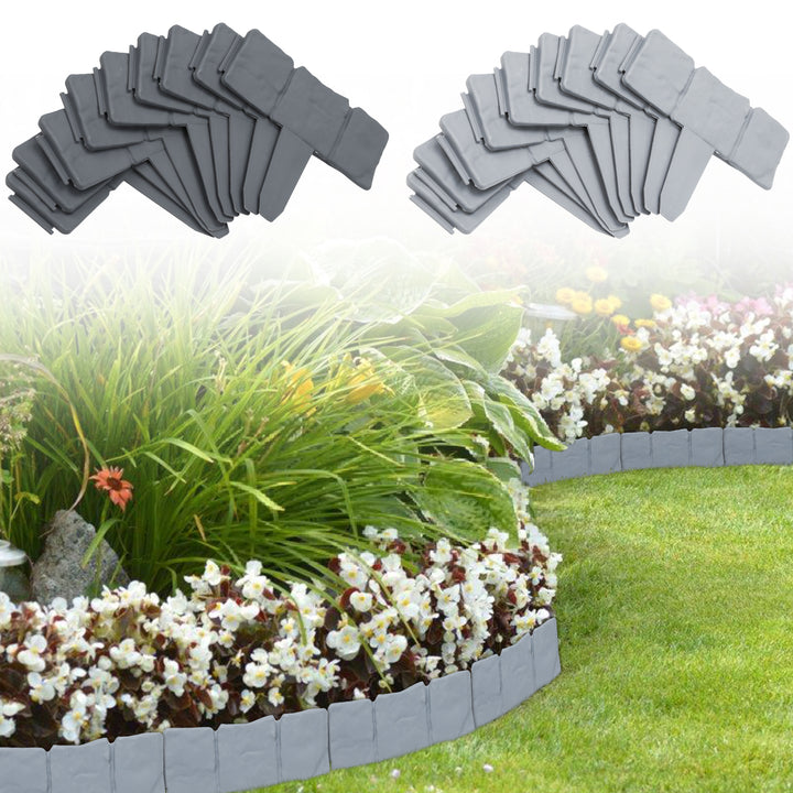 Sonnewelt lawn edge plastic stone look