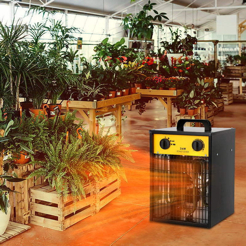 Sonnewelt 3KW Elektroheizer Heizlüfter mit integriertem Thermostat