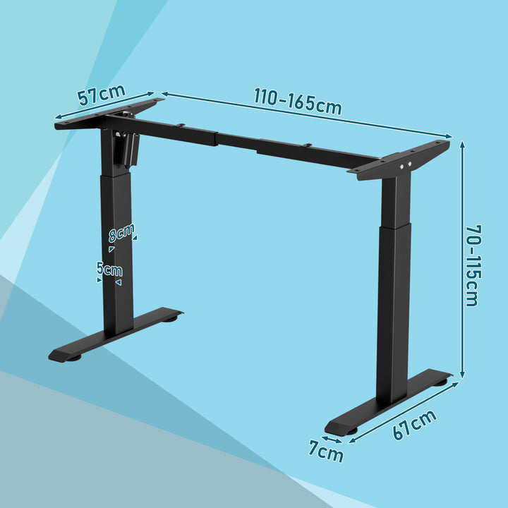 Sonnewelt Höhenverstellbarer Elektrisch Tischgestell Schreibtisch Elektrischer(Neue Version)
