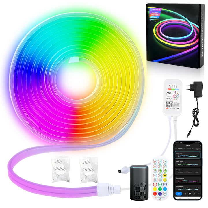 Sonnewelt Neon LED Streifen Lichtschlauch Außen 2-10M