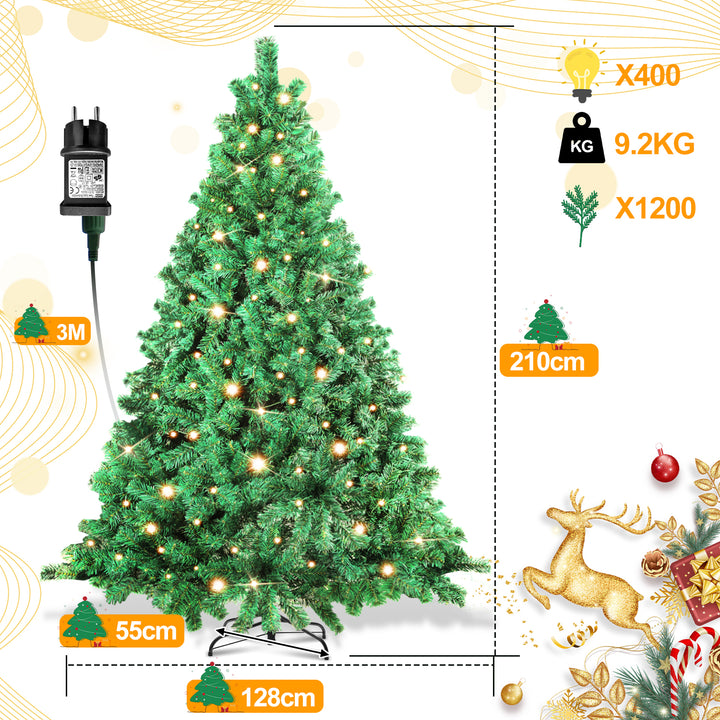Sonnewelt Weihnachtsbaum künstlich mit Beleuchtung
