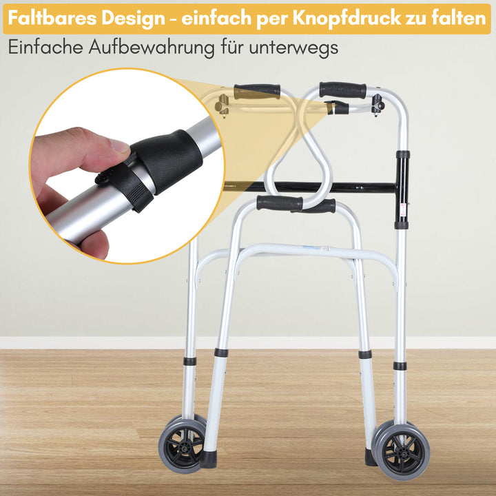 Sonnewelt Walking Aid Lightweight Rollator made of aluminum up to 180 kg
