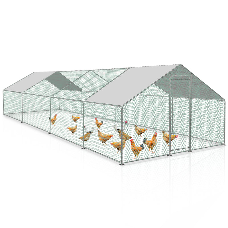 Sonnewelt Hühnerstall mit PE-Farbtuch 3x8x2m