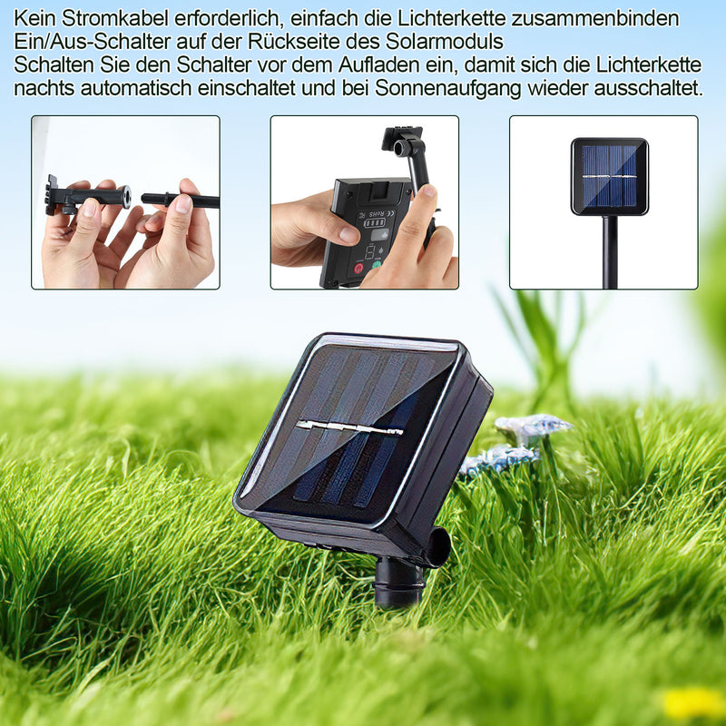 Sonnewelt LED Solar Weihnachtsbaum Weihnachtsdeko 4/8 PCS