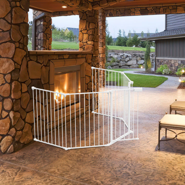 Sonnewelt fireplace protection grille with door 310cm metal oven protection grille