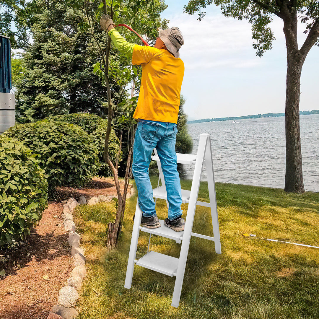 Sonnewelt Ladder Foldable Lightweight Aluminum 2/3/4 Steps