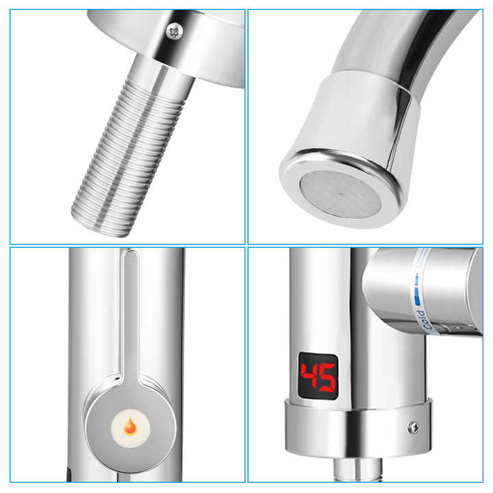 Sonnewelt 3KW Elektrischer Wasserhahn LED Temperaturanzeige