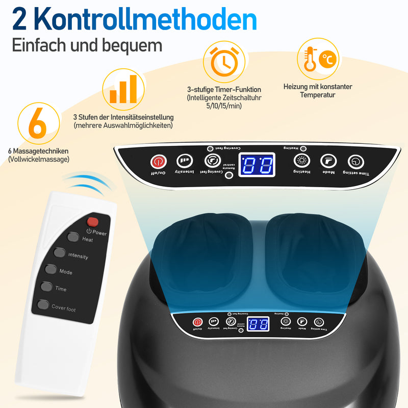 Sonnewelt Fußmassagegerät mit Heizfunktion Knetmassage