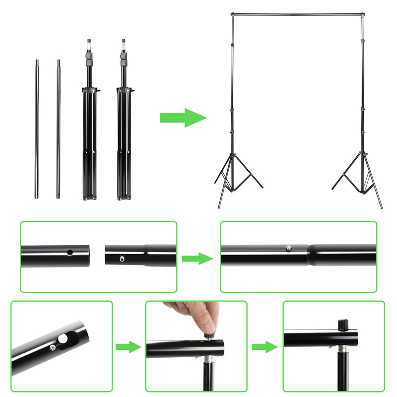 Sonnewelt 3x2M Hintergrundsystem Mit Hintergrund Fotostudio