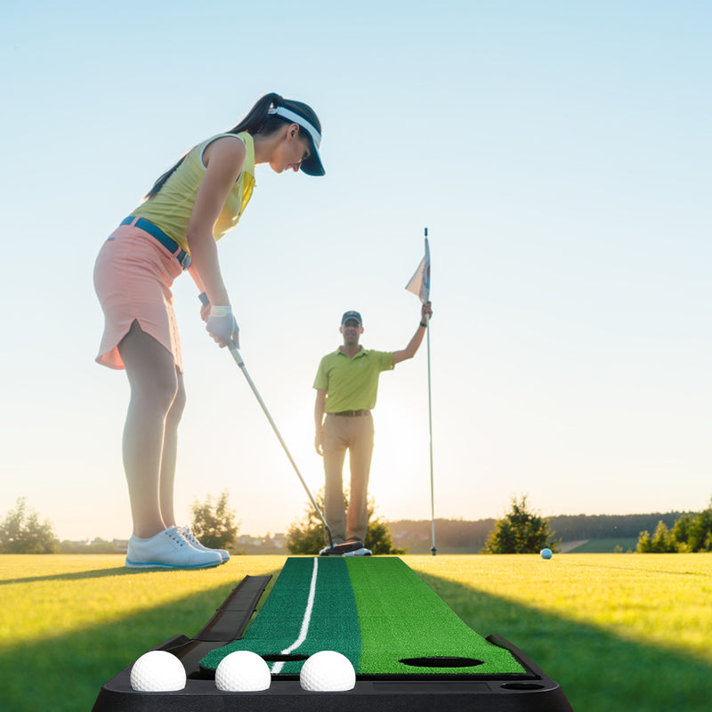 Sonnewelt Golf Putting Mat Auto Return Golf Mat