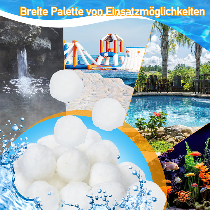 Sonnewelt Pool Filterbälle waschbar 700g/1400g