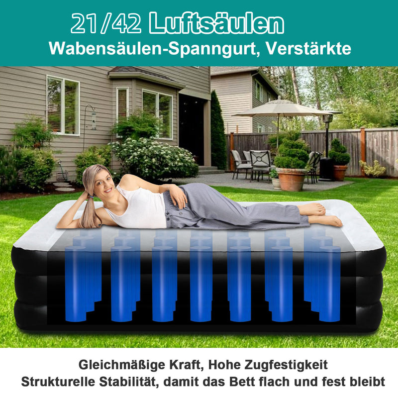 Sonnewelt Aufblasbare Matratze Luftmatratze Einzel/Doppel