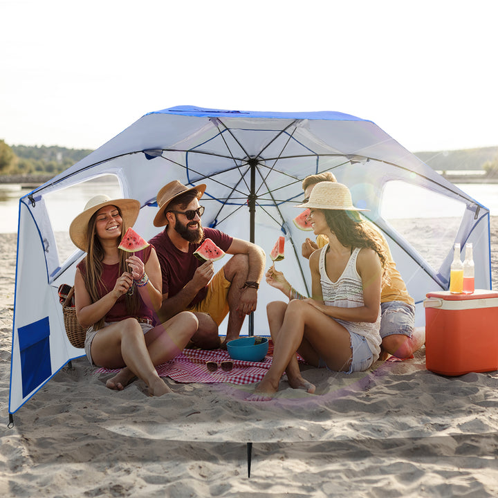 Sonnewelt parasol with side wall 210cm