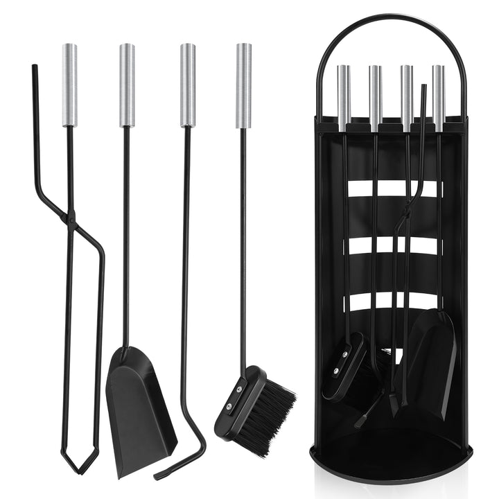 Sonnewelt fireplace tools 5-piece stainless steel fireplace accessories