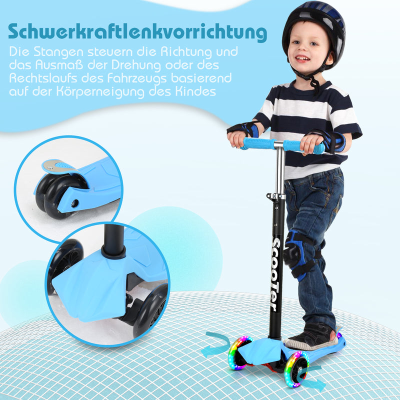 Sonnewelt Kinderroller Kinderscooter mit LED Räder