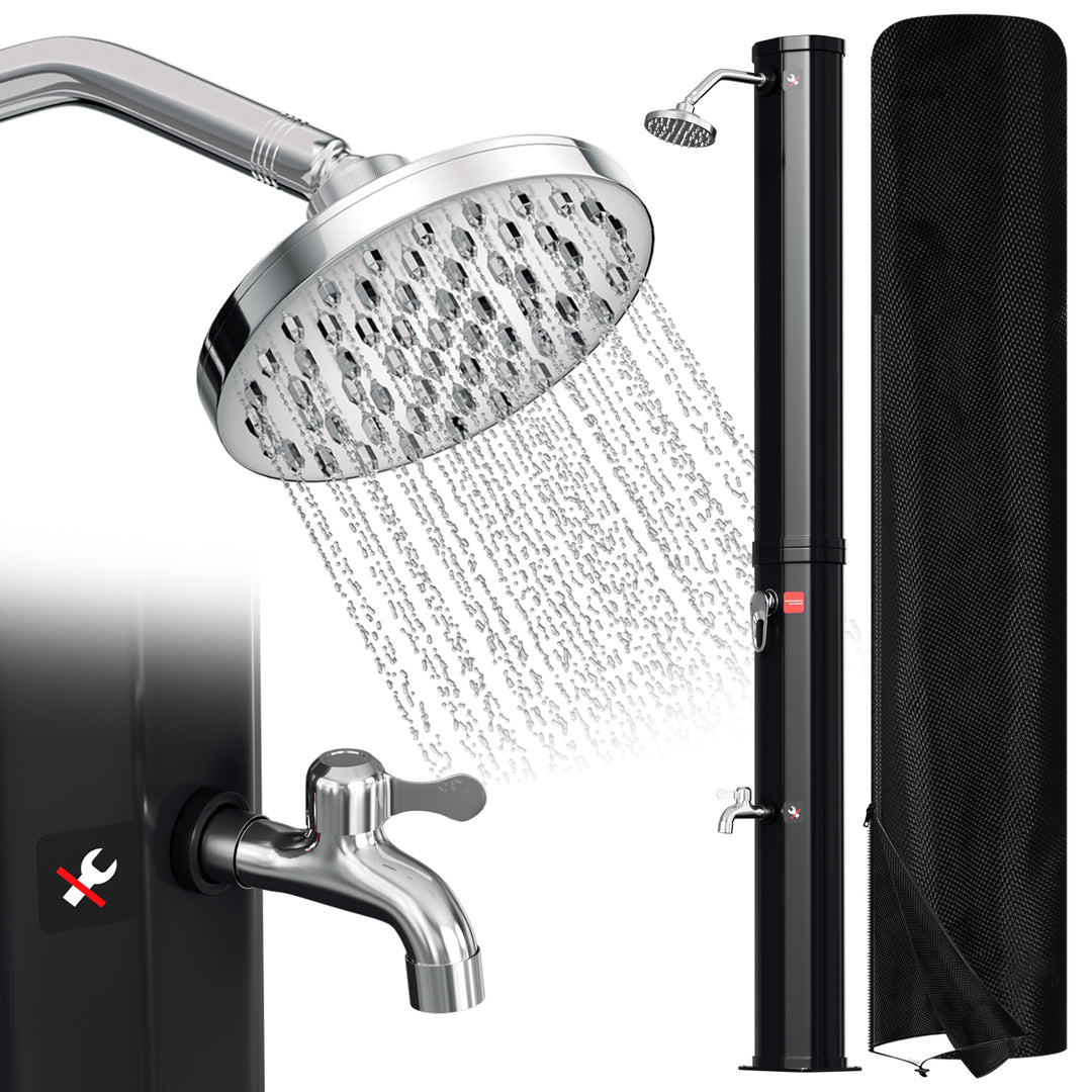 Sonnewelt Solar Shower 35L Solar Shower Garden Shower Including Protective Cover