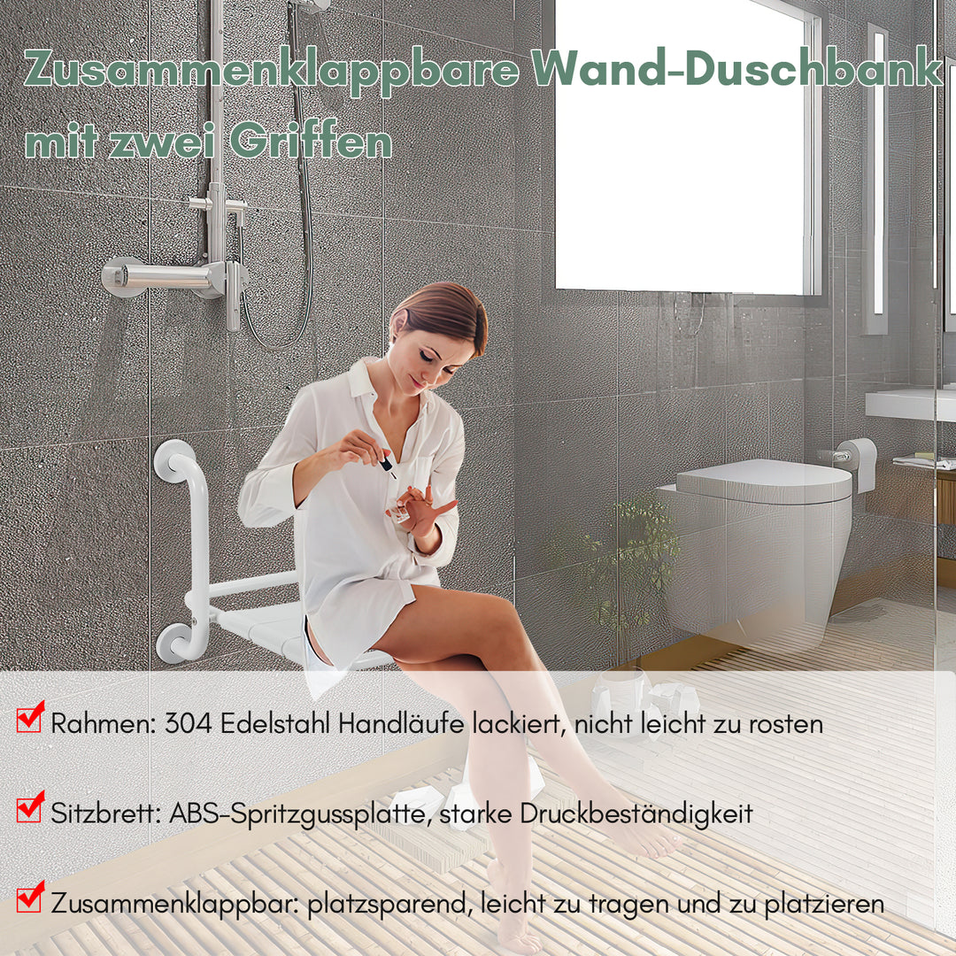 Sonnewelt Duschklappsitz Duschhocker Wandmontage