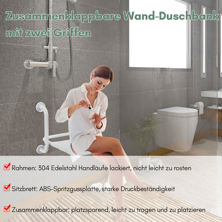 Sonnewelt Duschklappsitz Duschhocker Wandmontage