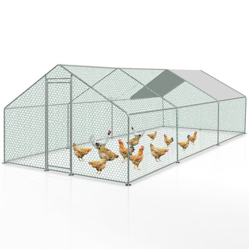 Sonnewelt Hühnerstall mit PE-Farbtuch 3x6x2m