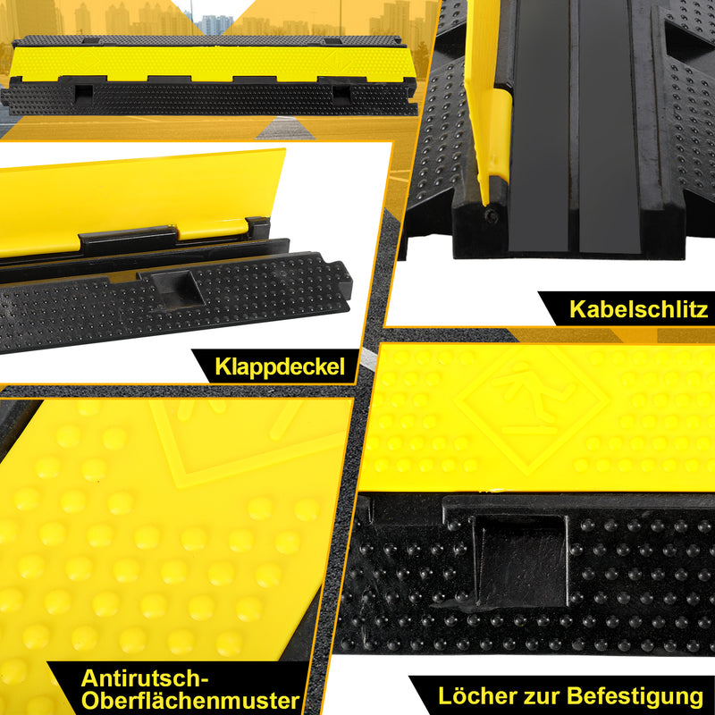 Sonnewelt Kabelschutzmatte Kabelbrücke 3 Stück