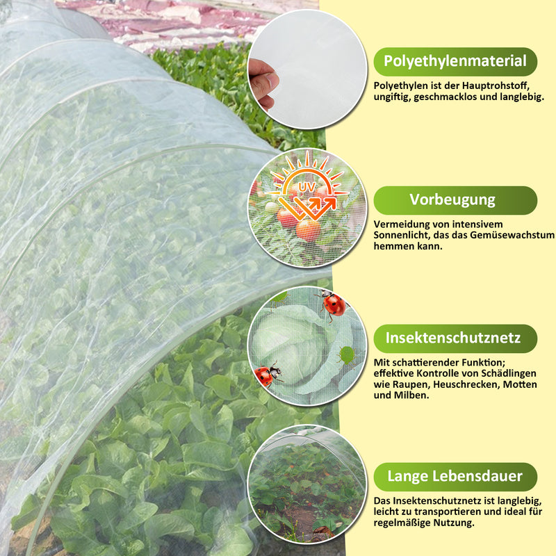 Sonnewelt insect protection net plant protection net 3x10m