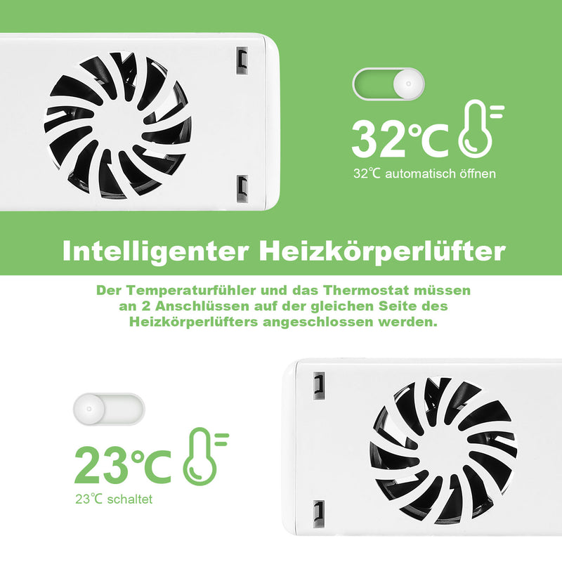 Sonnewelt Heizkörperverstärker Rippenheizkörper Lüfter