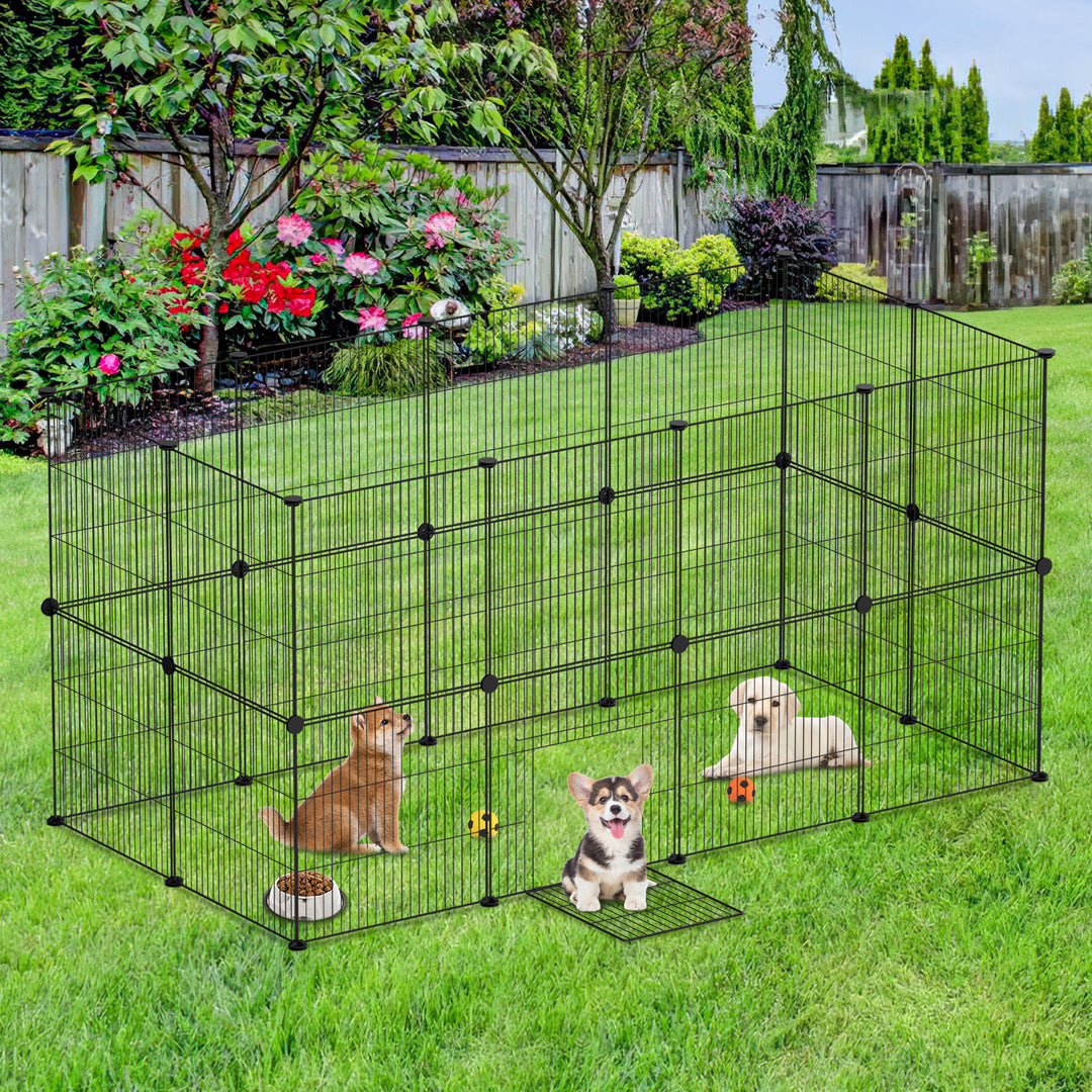 Sonnewelt outdoor enclosure playpen small animals DIY 12/24 pieces 35 x 35 cm