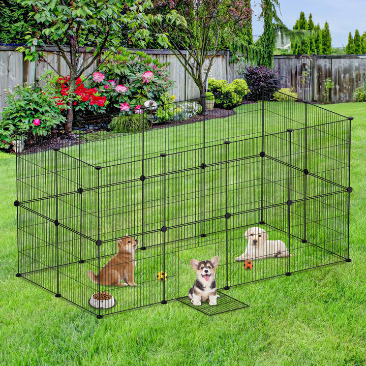 Sonnewelt outdoor enclosure playpen small animals DIY 12/24 pieces 35 x 35 cm