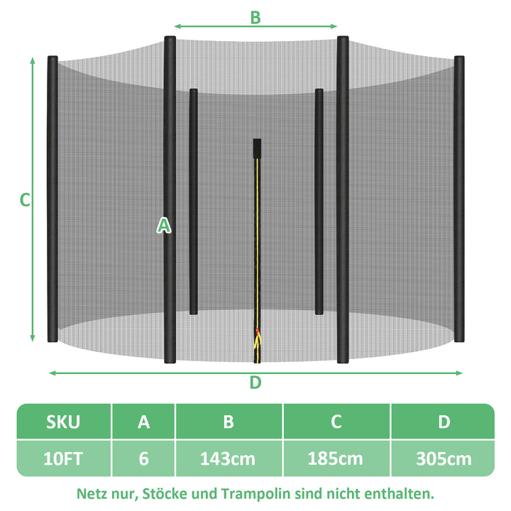 Sonnewelt Trampolin Sicherheitsnetz Ersatzteile