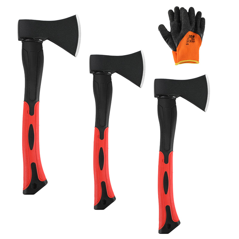 Sonnewelt Spaltbeil Gartenaxt mit Handschuh 600g/800g/1000g