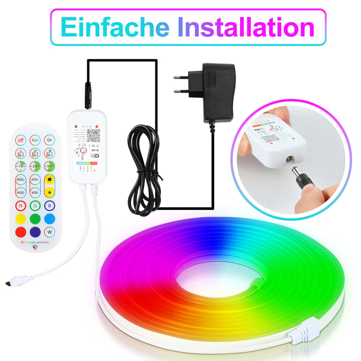Sonnewelt Neon LED Streifen Lichtschlauch Außen 2-10M