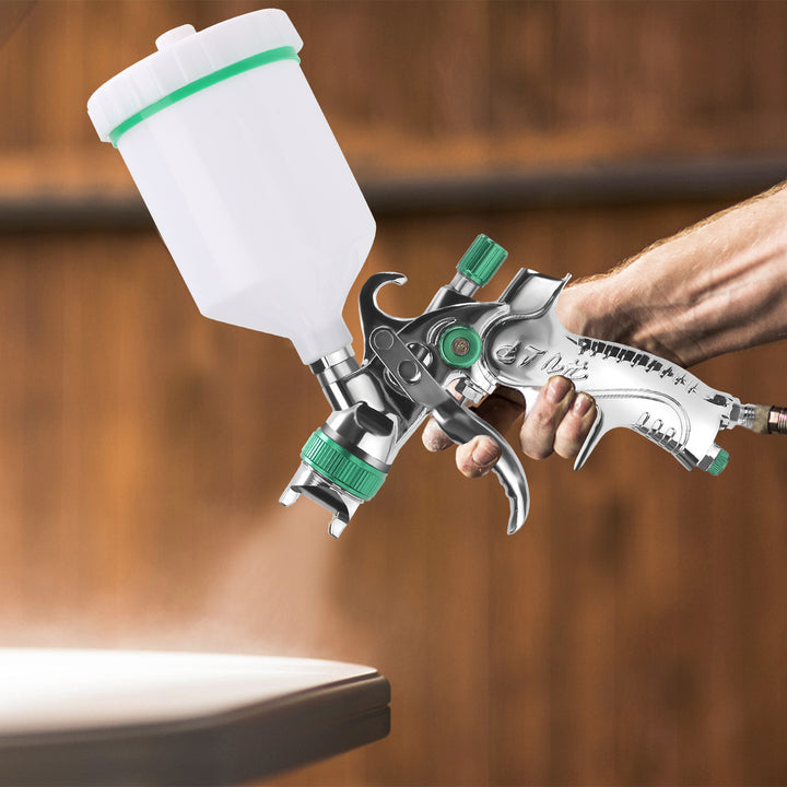Sonnewelt HVLP Lackierpistole Spritzpistole Set mit Edelstahldüs