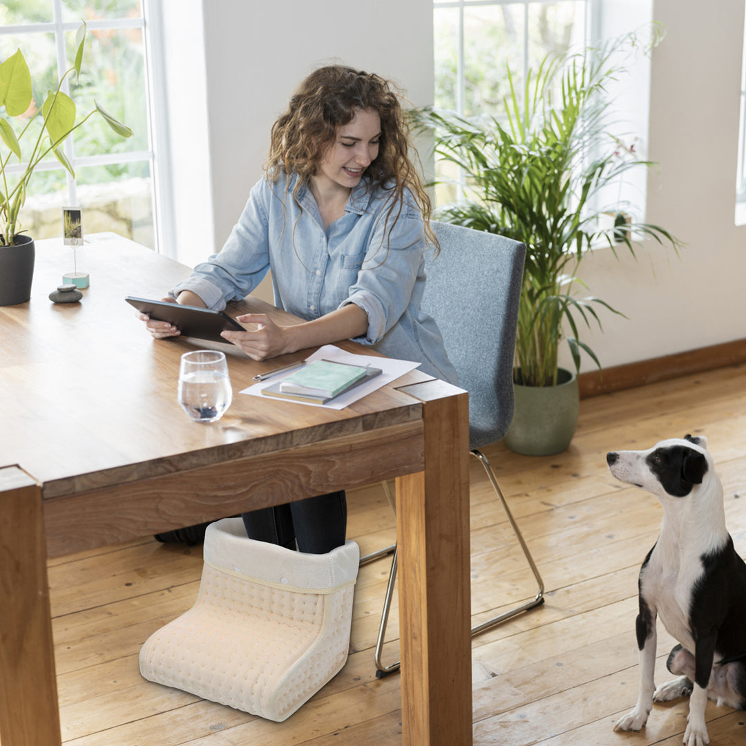 Sonnewelt Fußwärmer mit 10 Temperaturstufen Elektrische Fußheizung