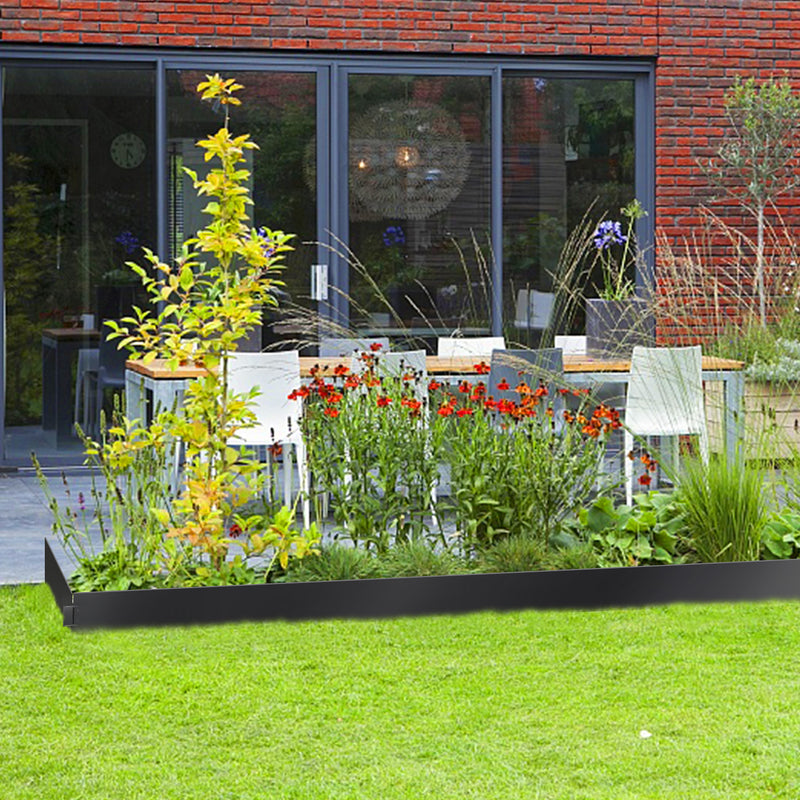 Sonnewelt Rasenkante Metall Beetumrandung 15cm/18cm Schwarz