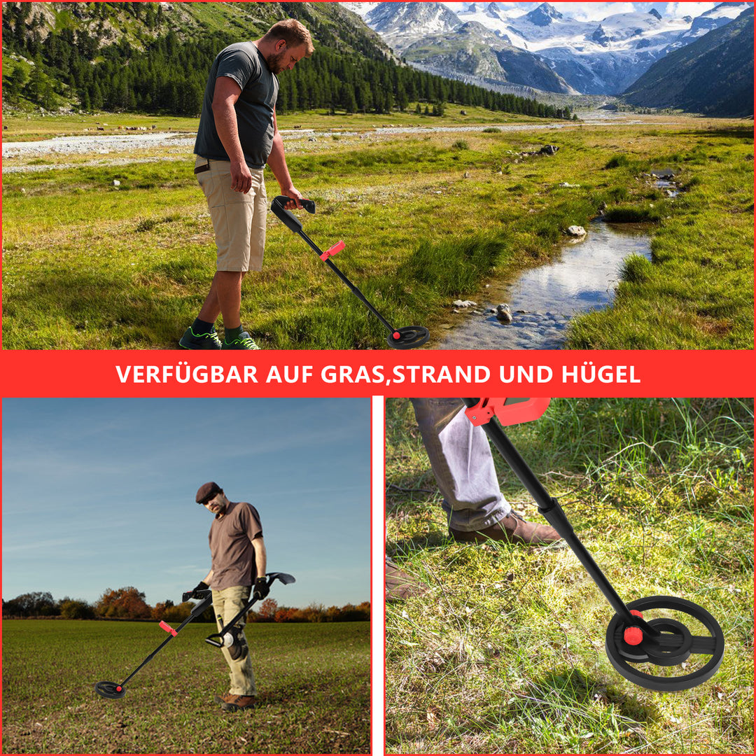 Sonnewelt Metalldetektor mit LCD-Anzeige All-Metall Funktion