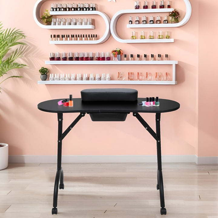 Sonnewelt Faltbare Maniküre Tisch Maniküre-Nagelstation mit Schublade