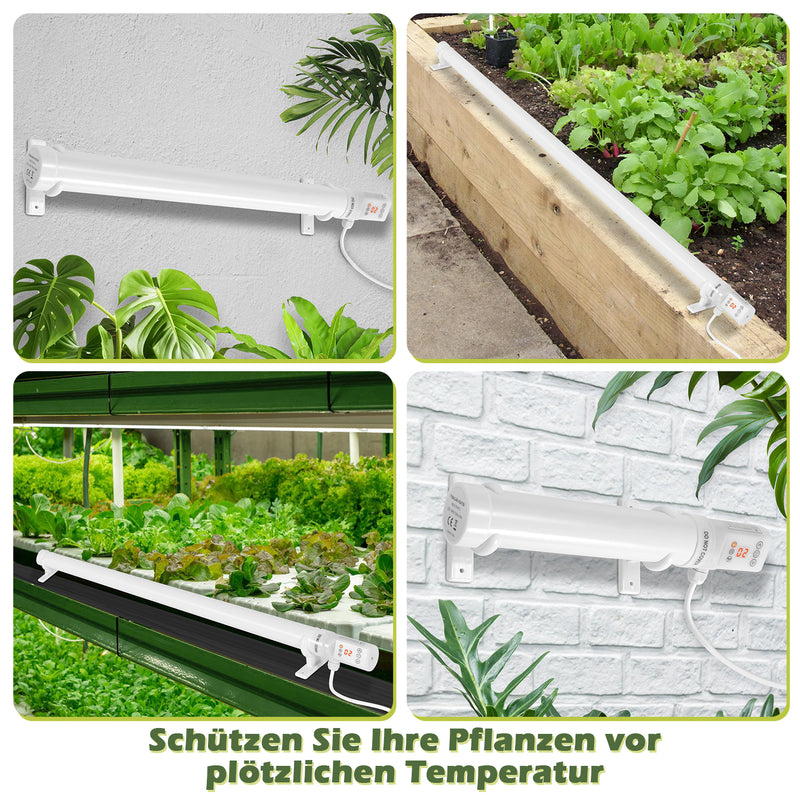 Sonnewelt Gewächshausheizung Elektrische Heizung mit Timer und Thermostat