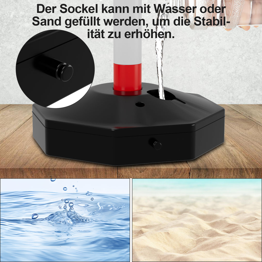 Sonnewelt 2X Absperrpfosten Kettenpfosten Kunststoff 1,4 m