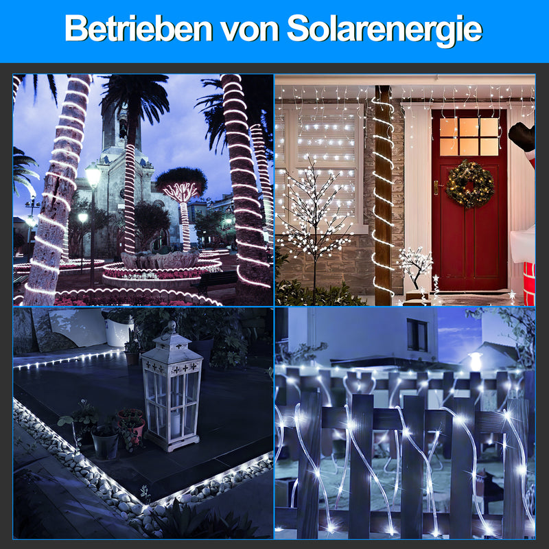 Sonnewelt Solar LED Lichterkette Aussen IP65