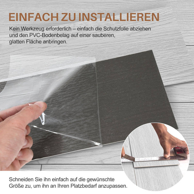 Sonnewelt PVC Bodenbelag Selbstklebend Vinylbod 2mm Dicke
