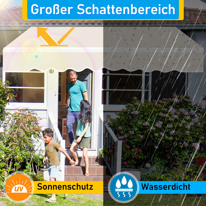 Sonnewelt Gelenkarmmarkise mit Manueller Kurbel