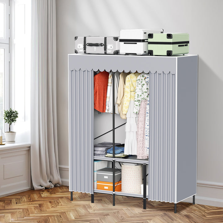 Sonnewelt Klappbarer Kleiderschrank Schlafzimmerschrank