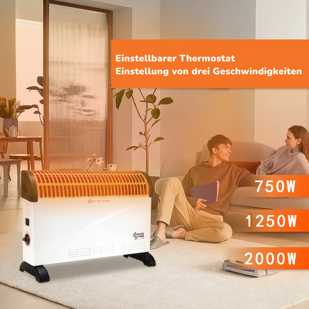 Sonnewelt Elektroheizung Konvektor Heizgerät 2000W