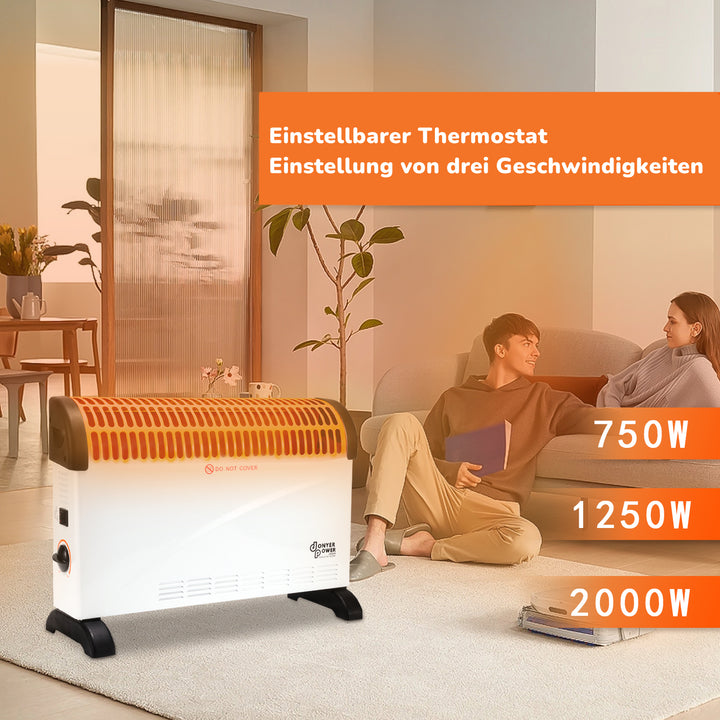 Sonnewelt Elektroheizung Konvektor Heizgerät 2000W