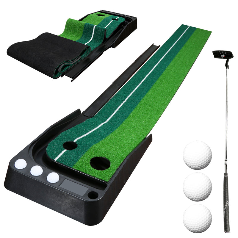 Sonnewelt Golf Putting Mat Auto Return Golf Mat