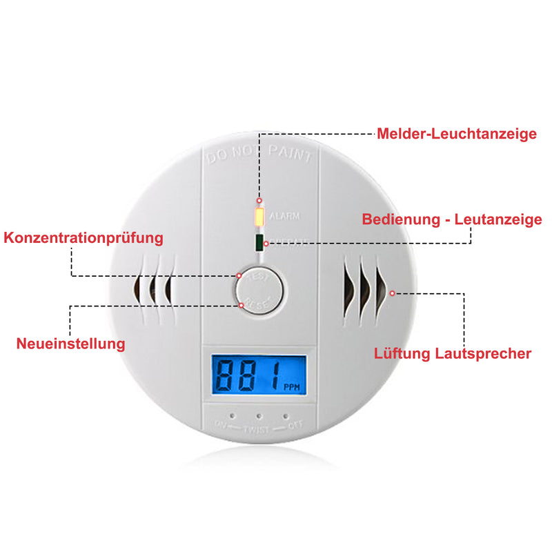 Sonnewelt CO detector, fire detector, carbon monoxide detector